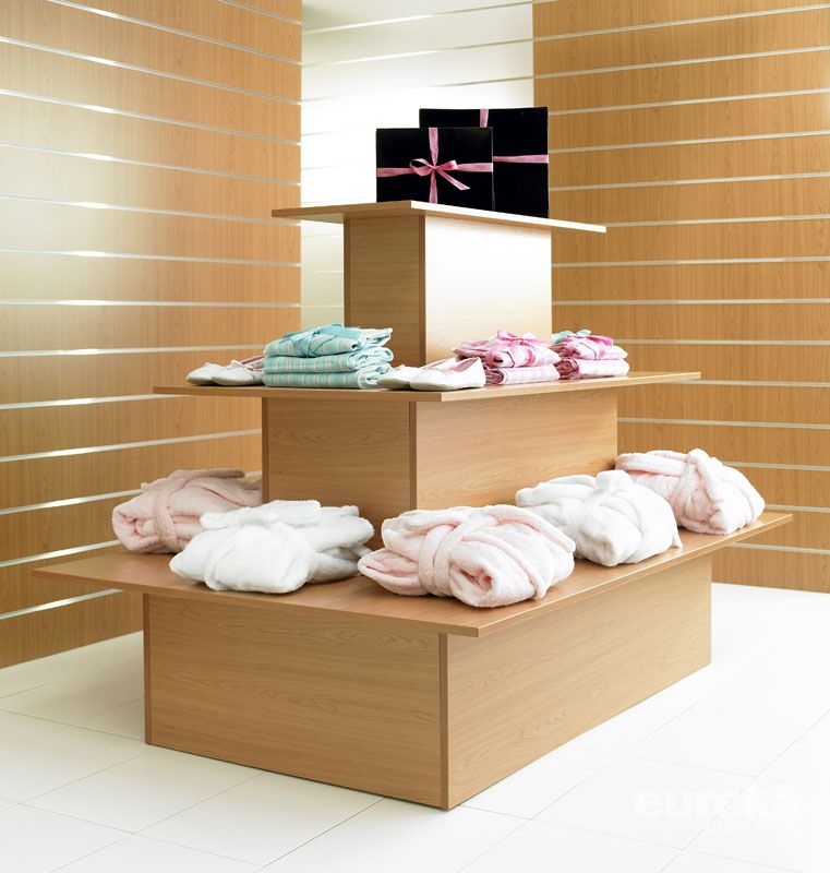 Rectangle 3-Tier Island Unit for shops